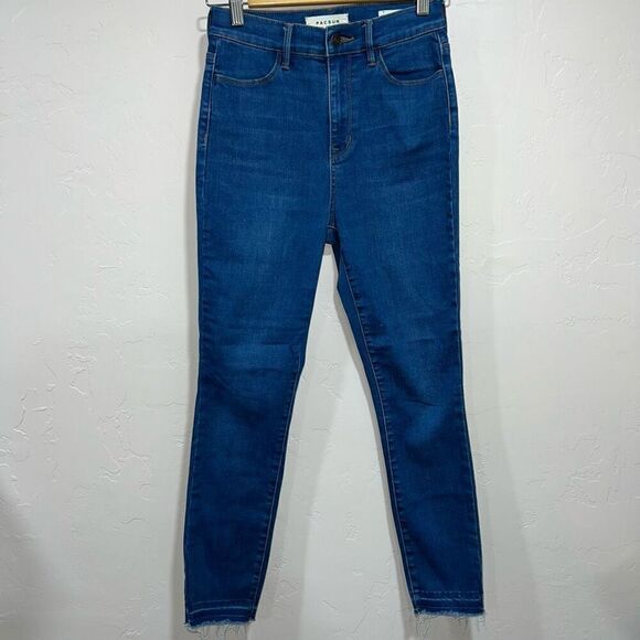 PACSUN - Size 25 - SUPER HIGH-RISE ANKLE JEGGING Denim Skinny Jeans - Picture 1 of 7